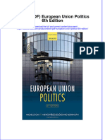 Ebook PDF European Union Politics 6th Edition