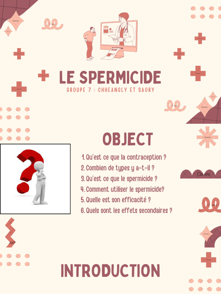 Utilisation et Efficacité des Spermicides | PDF | Contraception | Santé ...