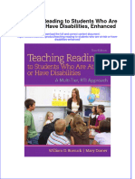 Teaching Reading To Students Who Are at Risk or Have Disabilities Enhanced