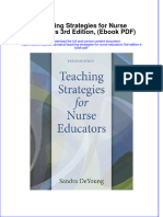 Teaching Strategies For Nurse Educators 3rd Edition Ebook PDF