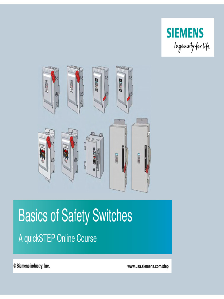 Basics_of_Safety_Switches PDF Fuse (Electrical) Switch