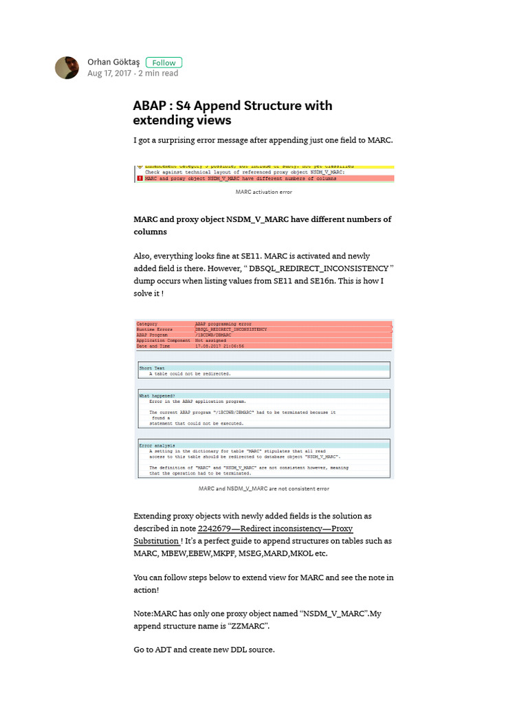 Abap s4 append structure with extending views zbap pdf
