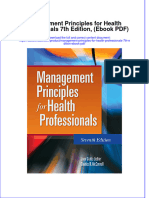 Management Principles For Health Professionals 7th Edition Ebook PDF