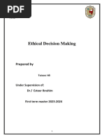 Ethical Decision Making Final