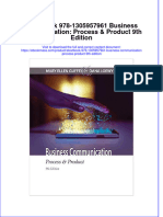 Etextbook 978 1305957961 Business Communication Process Product 9th Edition