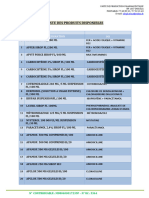 LISTE PRODUIT ACTUALISES AP 1 Et AP2 Sans Prix