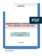 Rapport Mensuel Consultance - ZS - Nyarambe - Jules - Octobre