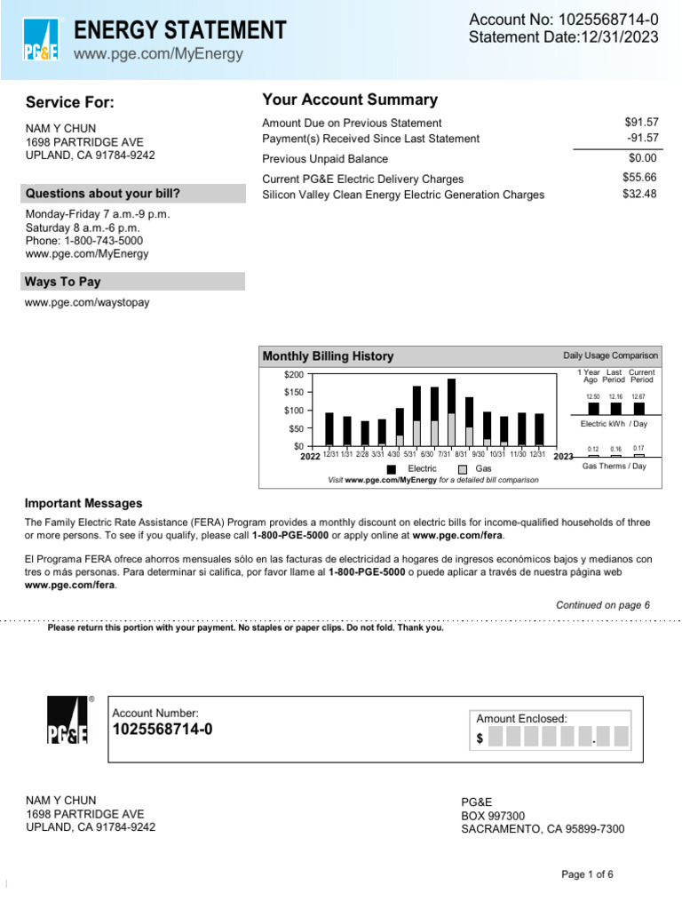 PGE BILL PAYING visual data 4