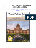 Texas Politics Today 2017 2018 Edition 18th Edition Ebook PDF