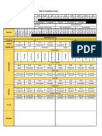 Daily Training Plan