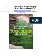 Principles and Practice of Toxicology in Public Health 2nd Edition Ebook PDF