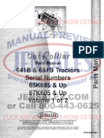 Caterpillar Tractor Scraper Parts Manual CT P 641btr