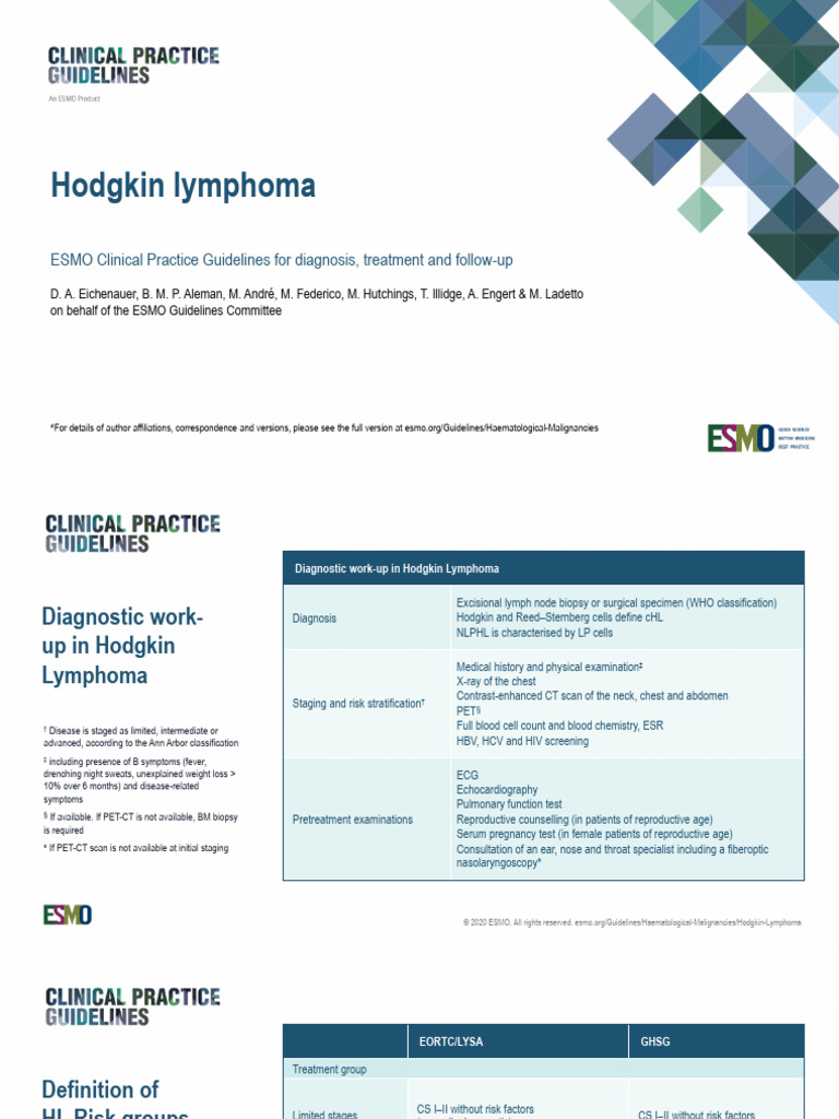 Hodgkin Lymphoma Diagnosis & Treatment Guide | PDF | Lymphoma | Health Care