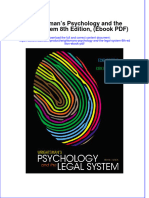 Wrightsmans Psychology and The Legal System 8th Edition Ebook PDF