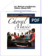 Choral Music Methods and Materials 2nd Edition Ebook PDF