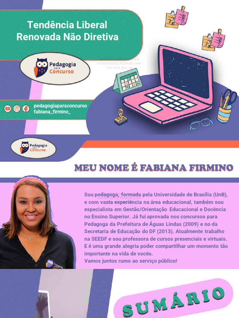 Tendência Liberal Renovada Não Diretiva | PDF | Pedagogia | Aprendizado