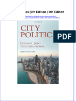 City Politics 9th Edition 9th Edition