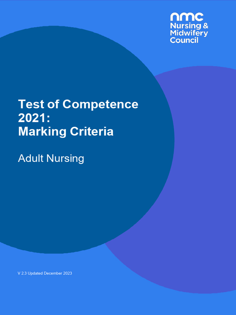 rn1adultnursingmarkingcriteria2021 PDF Cardiopulmonary