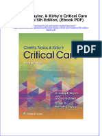 Civetta Taylor Kirbys Critical Care Medicine 5th Edition Ebook PDF