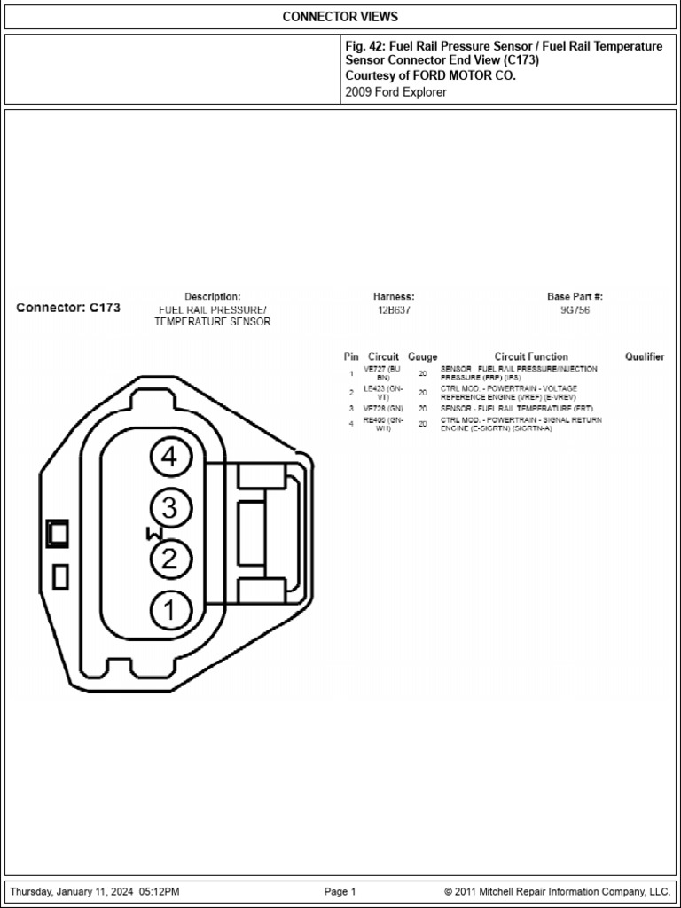 Fig. 42 - Fuel Rail Pressure Sen | PDF