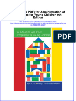 Etextbook PDF For Administration of Programs For Young Children 9th Edition