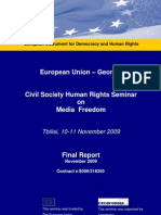 Eu Georgia Final Report Media Freedom Nov 2009 En