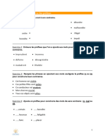 Les Contraires Avec Préfixes Pour La Classe