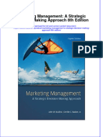 Marketing Management A Strategic Decision Making Approach 8th Edition