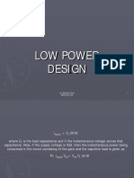 Low Power Design: Dr. Behnam Arad EEE/CSC-273 1