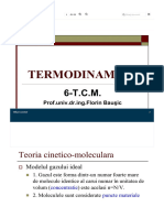 7 - TERMODINAMICA 6 - Teoria Cinetico-Moleculara - PDF