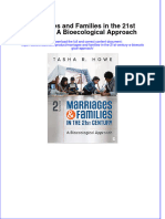 Marriages and Families in The 21st Century A Bioecological Approach