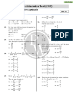 Quant Algebra - Linear Equations - DPP 03 - MBA Foundation 2023