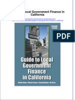 Guide To Local Government Finance in California
