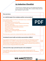 Safety Induction Checklist FINAL