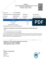 E-Receipt Transport Department, Government of NCT of Delhi