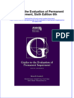 Guides To The Evaluation of Permanent Impairment Sixth Edition 6th