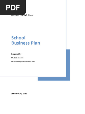 Free Basic School Business Plan Template