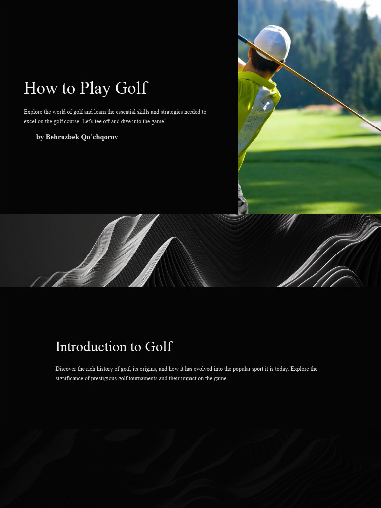 HowtoPlayGolf PDF