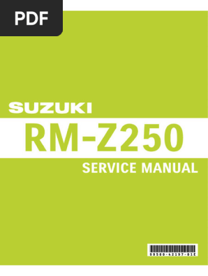 SUZUKI UL250 サービスマニュアル SUZUKI Manual Service 250 RM-Z 2017 Suzuki サービスマニュアル