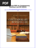Etextbook PDF For Contemporary Business Law 8th Edition