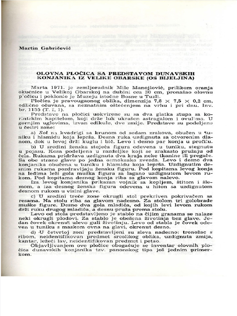Dokumen - Tips - 09 1972 Martin Gabricevic Olovna Plocica Sa Predstavom ...