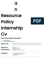 Bakasa Human Resource Policy Internship CV