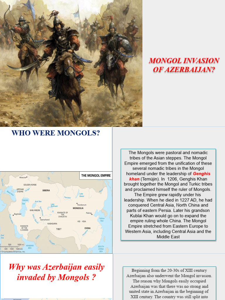 Mongol Invasion of Azerbaijan Explained | PDF | Mongol Empire | Genghis ...
