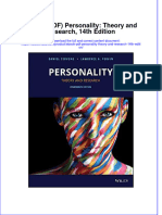 Ebook PDF Personality Theory and Research 14th Edition