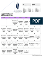 Calendario de Ejercicios Avanzados Agosto 2023 Fisioterapia Queretaro Mariana Quevedo