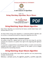 Lecture 40 Boyer Moore Algorithm