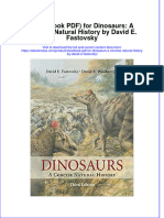 Etextbook PDF For Dinosaurs A Concise Natural History by David e Fastovsky