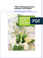 Ebook PDF Professional Event Coordination 2nd Edition