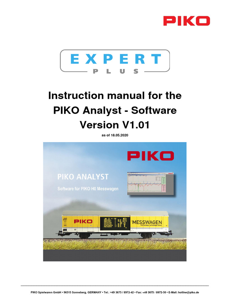 Manual PIKO Analyst 55051 en | PDF | Software | Personal Computers