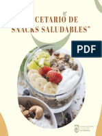 Recetario Snacks - La Serena